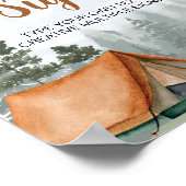 キャンピングウッドランドフォレカスタムストのテーブルサイン ポスター (角)