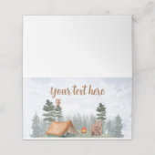 キャンピングウッドランドフォレスト座席表 プレイスカード (外部開封)