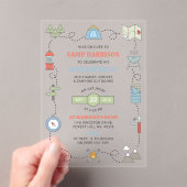 キャンピングエイジバースデーパーティー アクリル招待状 (インサイチュ (ポータブル))