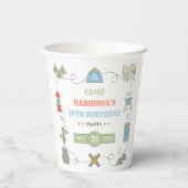 キャンピングエイジバースデーパーティー 紙コップ (裏面)