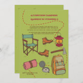キャンピングエレメンツ招待状 招待状 (正面/裏面)