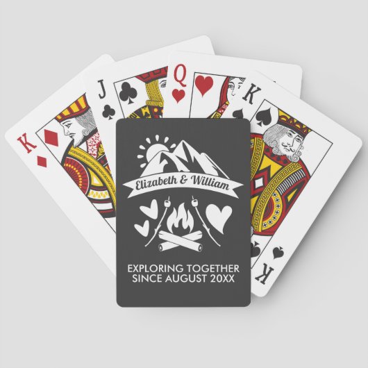 キャンピングカップルの山焼き トランプ (裏面)