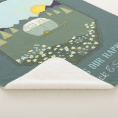 キャンピングカップルアウトドアキャンプトレーラパーソナライズされた シェルパブランケット (3/4)