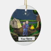 キャンピングカップル セラミックオーナメント (右)