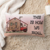 キャンピングカーかMotorhomeのクッション ランバークッション (ブランケット)