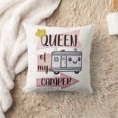 キャンピングカーのキャンプのおもしろいなRVingのライフスタイルの枕 クッション (ブランケット)