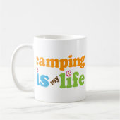 キャンピングカーのギフトの女の子 コーヒーマグカップ (左)
