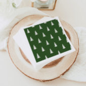 キャンピングカーのミニマルな松の木が1本 スタンダードカクテルナプキン