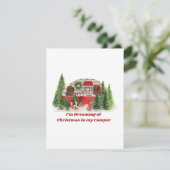 キャンピングカーの中でクリスマスを夢見る シーズンカード (スタンド正面)