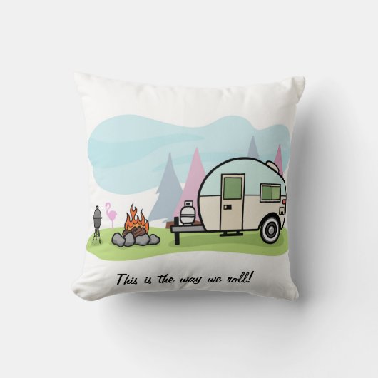キャンピングカーの枕はこれ私達が転がる方法です クッション (正面)