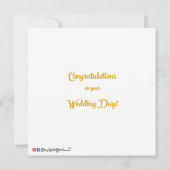 キャンピングカーの結婚式 カード (裏面)