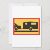キャンピングカーを牽引する 招待状 (正面)