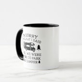 キャンピングカーを駐車して マグカップ (正面左)