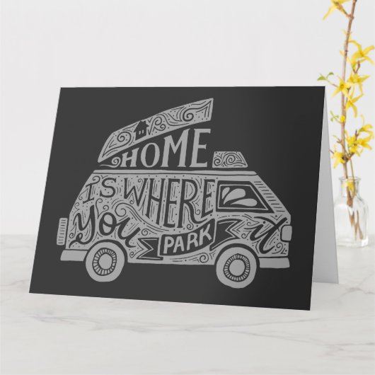 キャンピングカーライフ 楽しい インスピレーション 名言 カード (黄色い花)