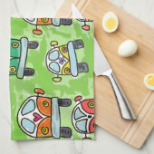 キャンピングカーヴァンの遠征 キッチンタオル (四つ折り)