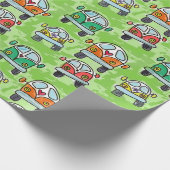 キャンピングカーヴァンの遠征 ラッピングペーパー (角)