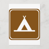 キャンピングカー専用道路標識 ポストカード (正面)