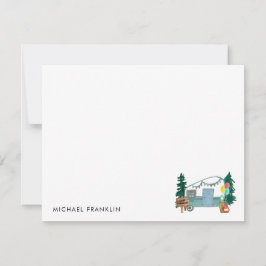 キャンピングカー ツリー キャンプ 風船 子供 誕生日 ノートカード