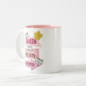 キャンピングカー/RVのライフスタイルのコーヒー・マグ ツートーンマグカップ (正面左)