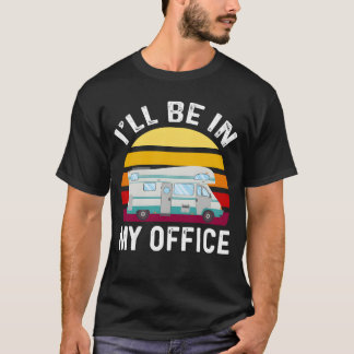 キャンピングカー RV キャンプ レトロ Tシャツ