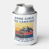キャンピングガールおもしろいギフト 缶クーラー (缶正面)