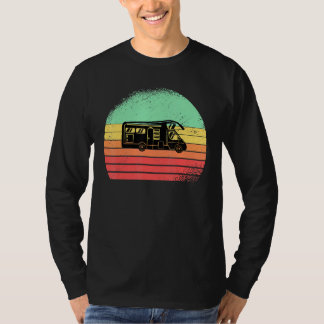 キャンピングキャラバンバンレトロサン80s tシャツ