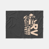 キャンピングキャンパーギフト フリースブランケット (正面(横))