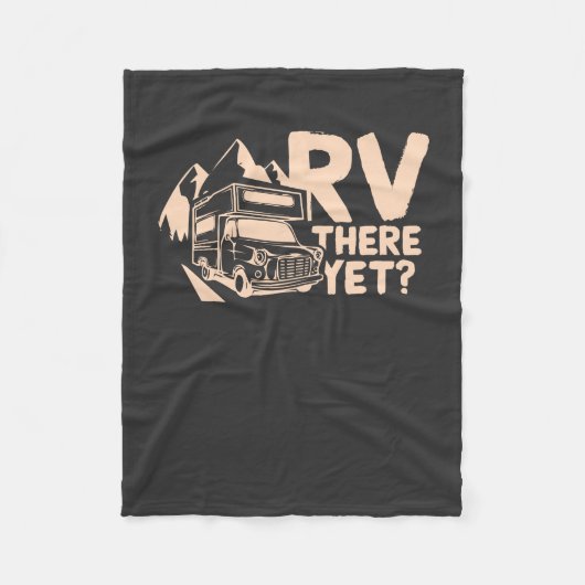 キャンピングキャンパーギフト フリースブランケット (正面)