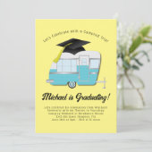 キャンピングキャンパー卒業パーティー招待状 招待状 (スタンド正面)