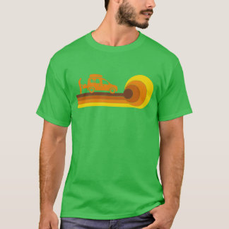 キャンピングキャンパー マイクロキャンパー旅行 キャラバン 70年代 80年代 女子 Tシャツ