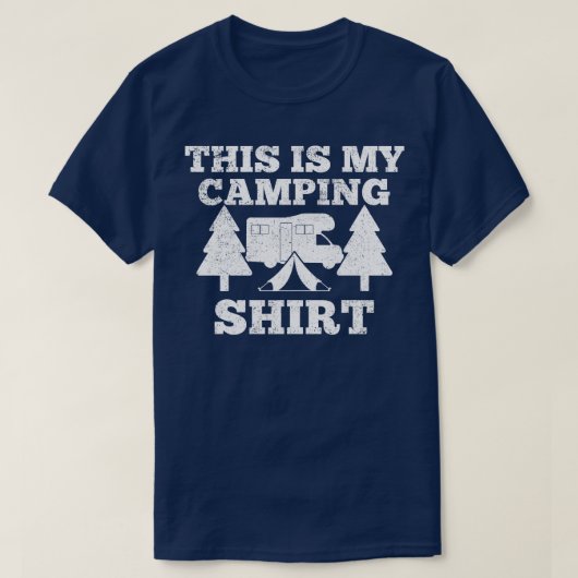 キャンピングキャンパーRVキャンプ Tシャツ (デザイン正面)
