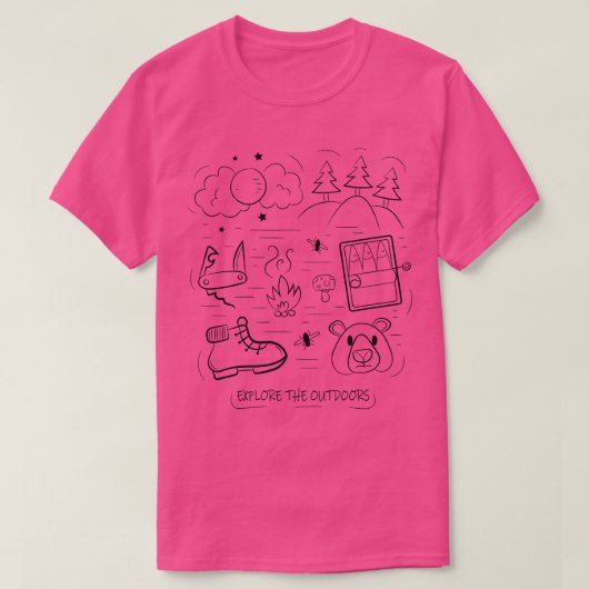 キャンピングキャンピングアクセサリー Tシャツ (デザイン正面)