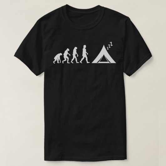 キャンピングキャンピングテント進化2 Tシャツ (デザイン正面)