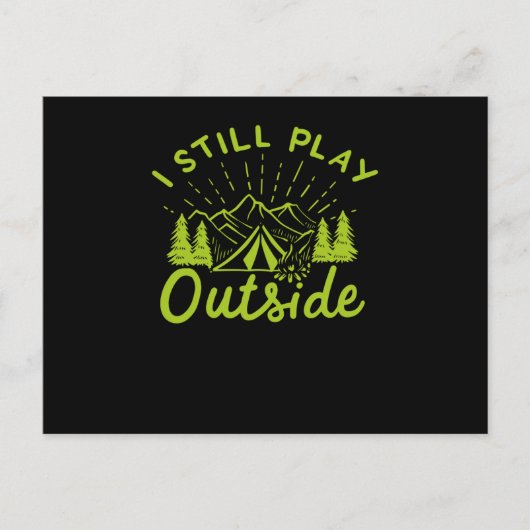 キャンピングキャンファイアテント ポストカード (正面)