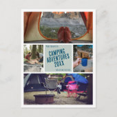 キャンピングキャンプのバケーションフォトを作成 ポストカード (正面)
