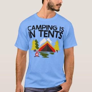 キャンピングキャンプはテント内7 Tシャツ
