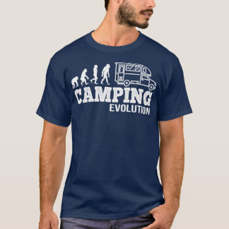 キャンピングキャンプギフトおもしろいの進化 Tシャツ