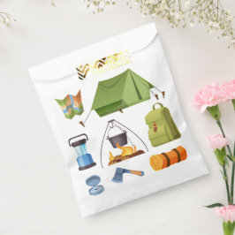 キャンピングキャンプテンバースデーパーティー フェイバーバッグ