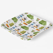 キャンピングキャンプテンバースデーパーティー ペーパープレート (傾斜あり)