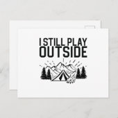 キャンピングキャンプファイアテント ポストカード (正面/裏面)