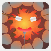 キャンピングキャンプファイア スクエアシール (正面)