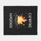 キャンピングキャンプファイア フリースブランケット (正面(横))