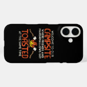 キャンピングキャンプファイヤーとマシュマロ Case-Mate iPhoneケース (裏面 (横))