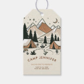キャンピングキャンプ自然バチェロレッテギフトラベル ギフトタグ (正面)