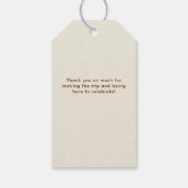 キャンピングキャンプ自然バチェロレッテギフトラベル ギフトタグ (裏面)