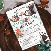 キャンピングキャ素朴ンプ誕生日 招待状