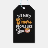 キャンピングギフト好きなS'moreおもしろい Peopleが必要 ギフトタグ (正面)