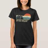キャンピングクコパイロットモートホームカンパーバンレトロ Tシャツ (正面)