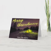 キャンピングクリスマスカード カード (正面)