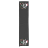 キャンピングクリスマスサンタお気に入りのカンパーギフト ショートテーブルランナー (正面)